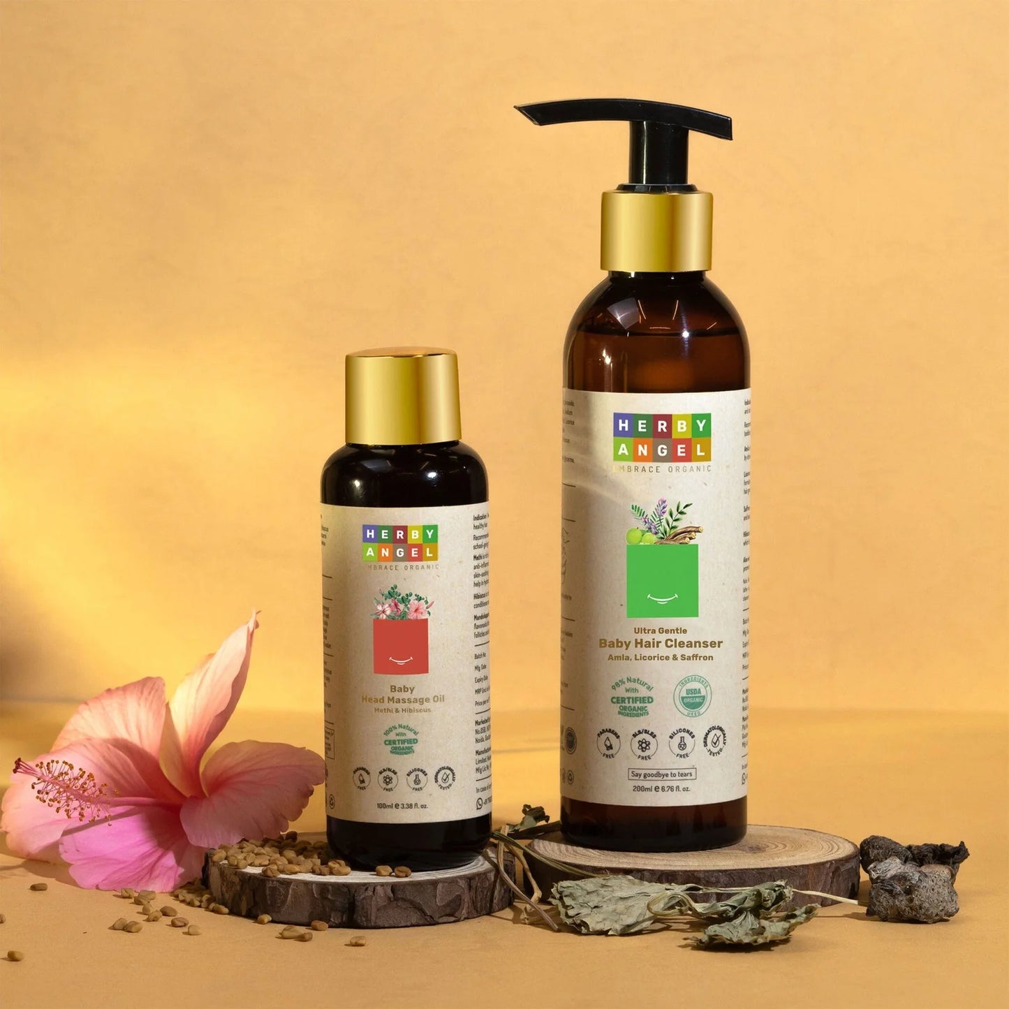 Herby Angel Organic Hair Care Nourishment For Newborns