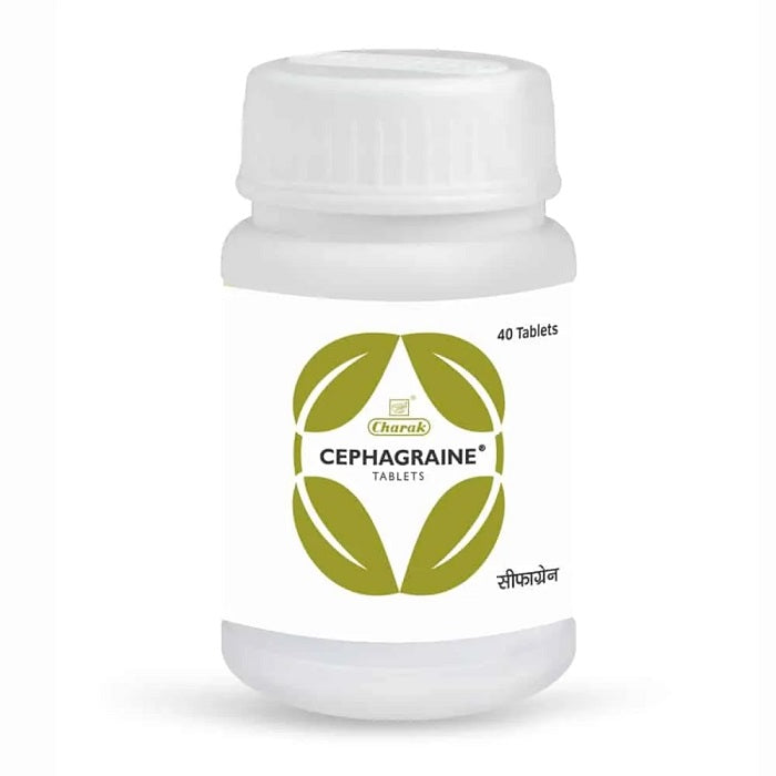 Charak Cephagraine Tablets Helps For Migraine And Sinusitis