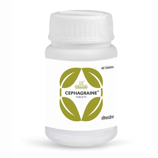 Charak Cephagraine Tablets Helps For Migraine And Sinusitis