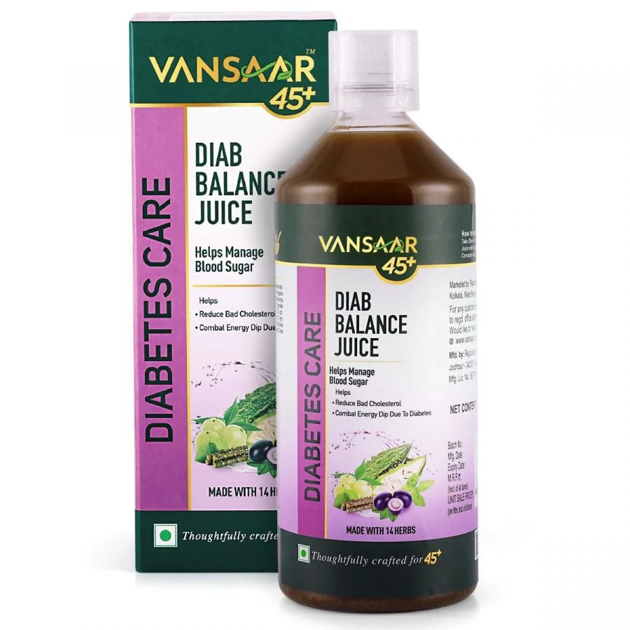 Vansaar 45+ Diab Balance Juice | Ayurvedic Diabetic Care Juice For 45+ Adults