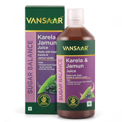 Vansaar Karela Jamun Juice | Blood Sugar Level Management