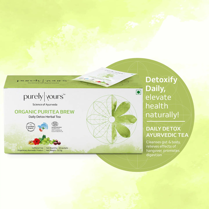 Purely Yours Organic Puritea Brew Daily Detox Herbal Tea
