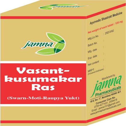 Jamna Vasant Kusumakar Ras Swarn Moti Raupya Yukt Tablets