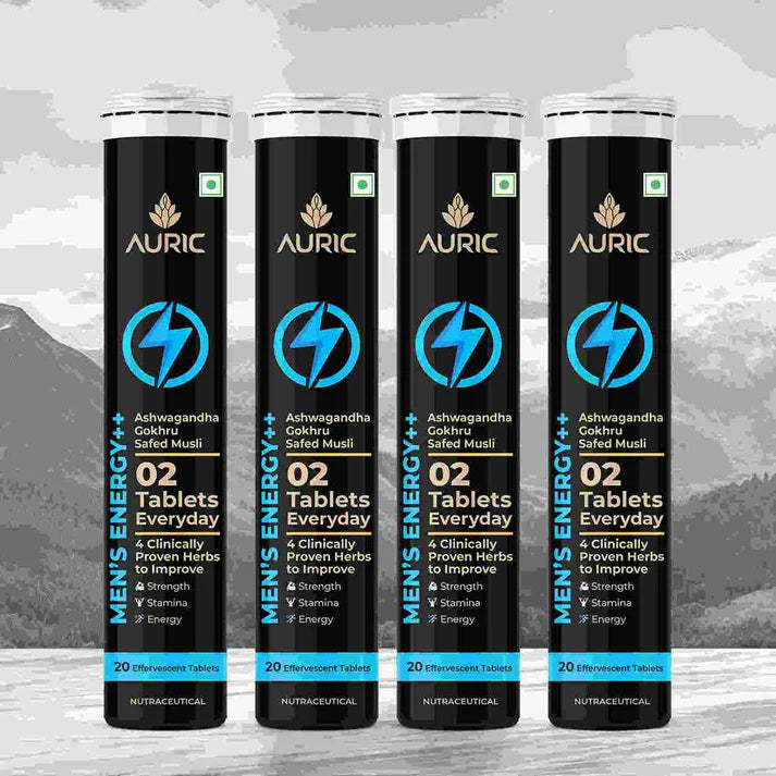 Auric Men Energy Effervescent Tablets - Drop Fizz & Drink