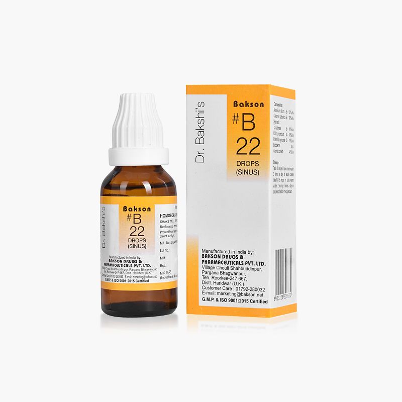 Dr Bakshis B 22 Sinus Drops