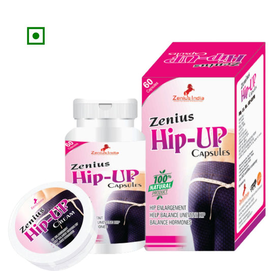 Zenius Hip up Kit Butt Enlargement Medicine Cream & capsules
