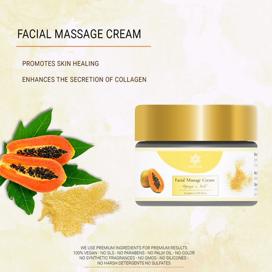 Natuur Facial Massage Cream Papaya & Gold