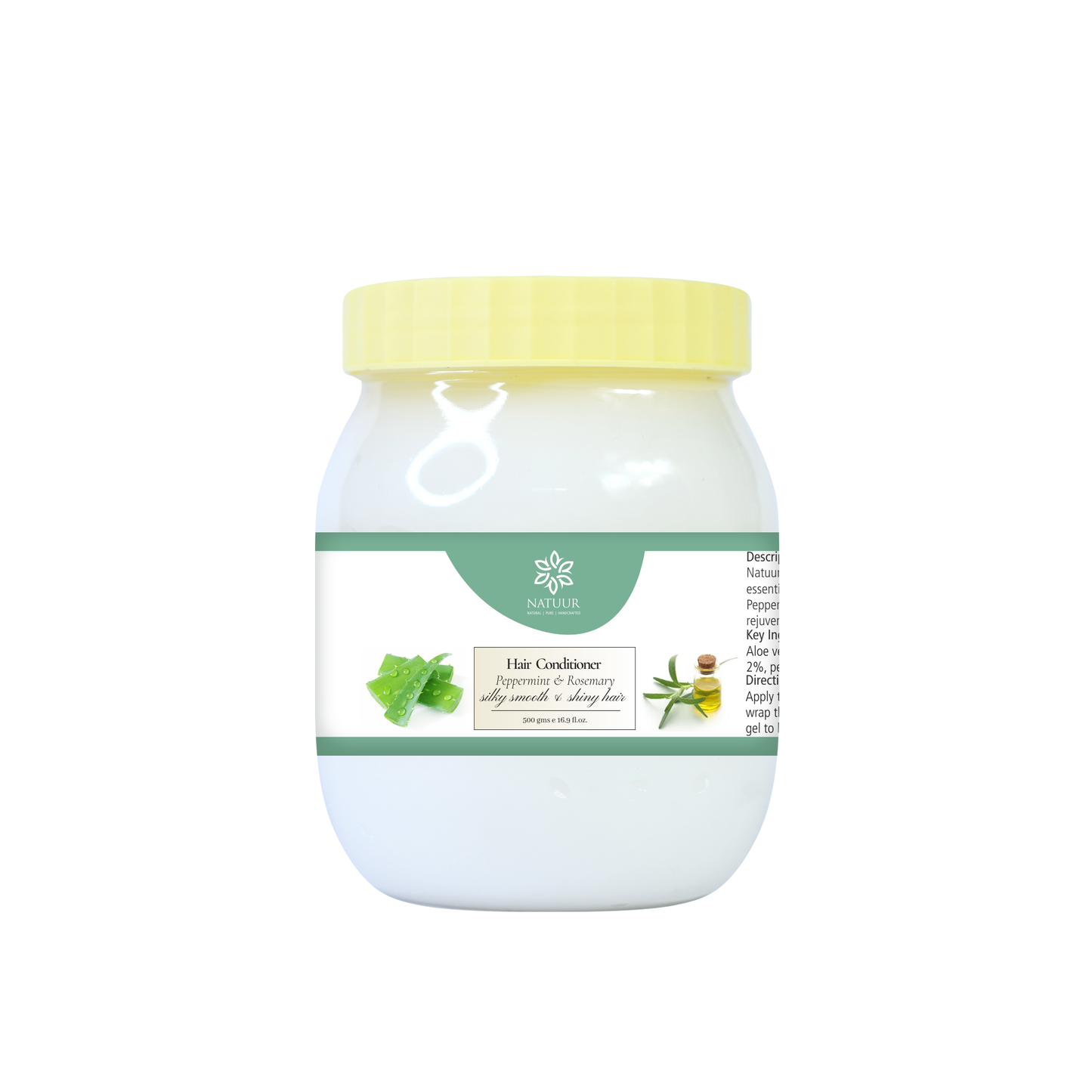 Natuur Hair Conditioner Peppermint & Rosemary Silky Smooth & Shiny Hair
