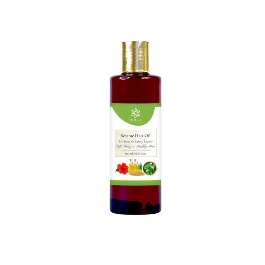 Natuur Sesame Hair Oil Hibiscus And Curry Leaves Soft Shinny & Healthy Hair