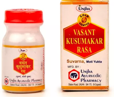 Unjha Vasant Kusumakar Rasa Suvarna Moti Yukta