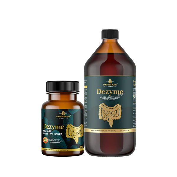 Dharishah Dezyme Combo Digestion Capsules And Syrup