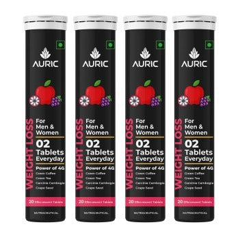 Auric Get Slim Effervescent For Weight Loss Tablet - Drop Fizz & Drink