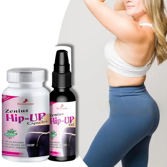Zenius Hip Up Hips Enlargement Capsule and Oil for Women
