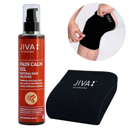 Jiva Pain Calm Oil With Knee Cap Free