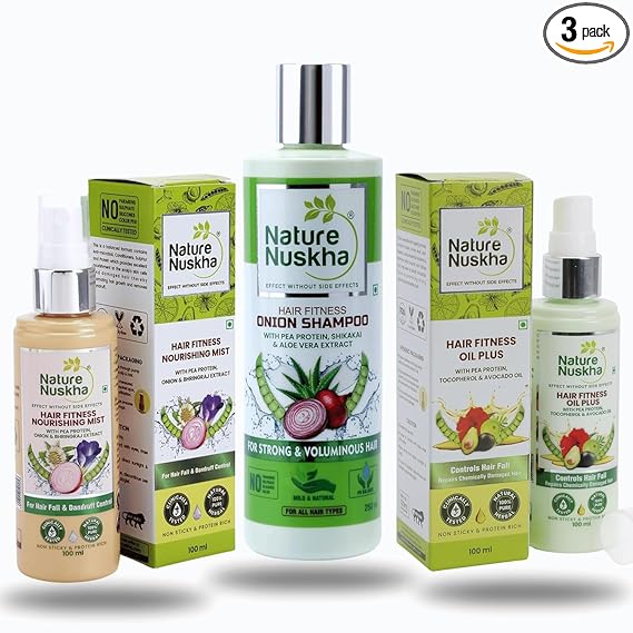 Nature Nuskha 3 Step Hair Fitness Total Solution Kits