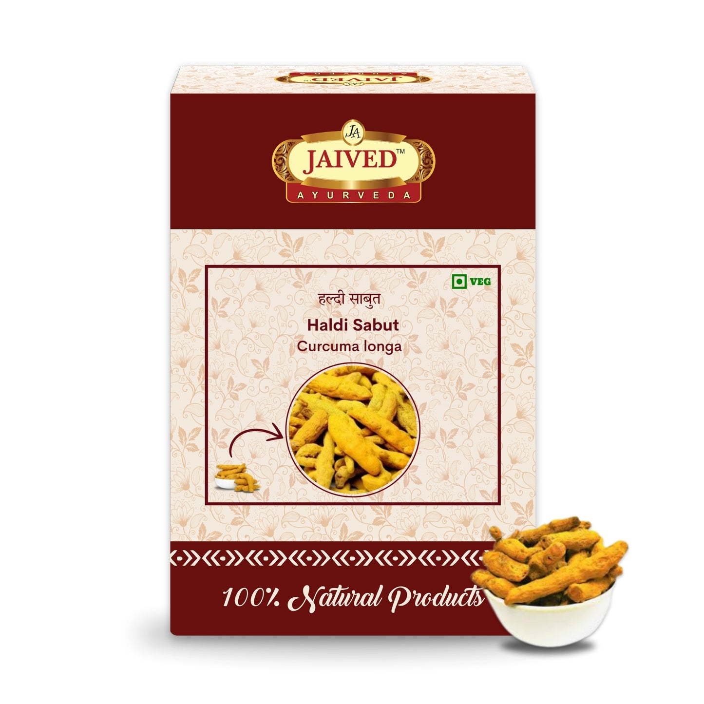 Jaived Ayurveda Haldi Sabut