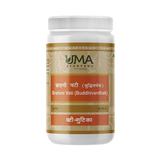 Uma Ayurveda Brahmi Vati Buddhivardhak Tablets
