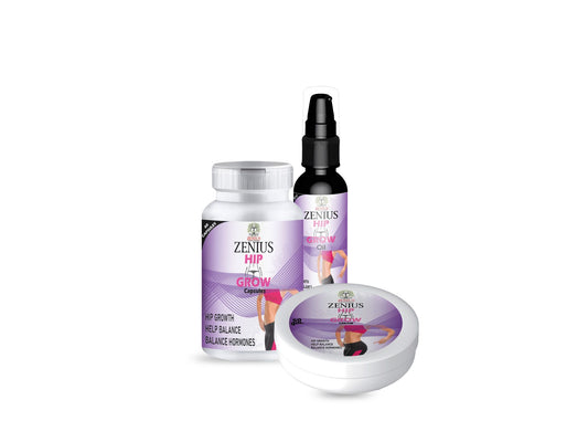 Zenius Hip Grow Capsule & Cream & Oil
