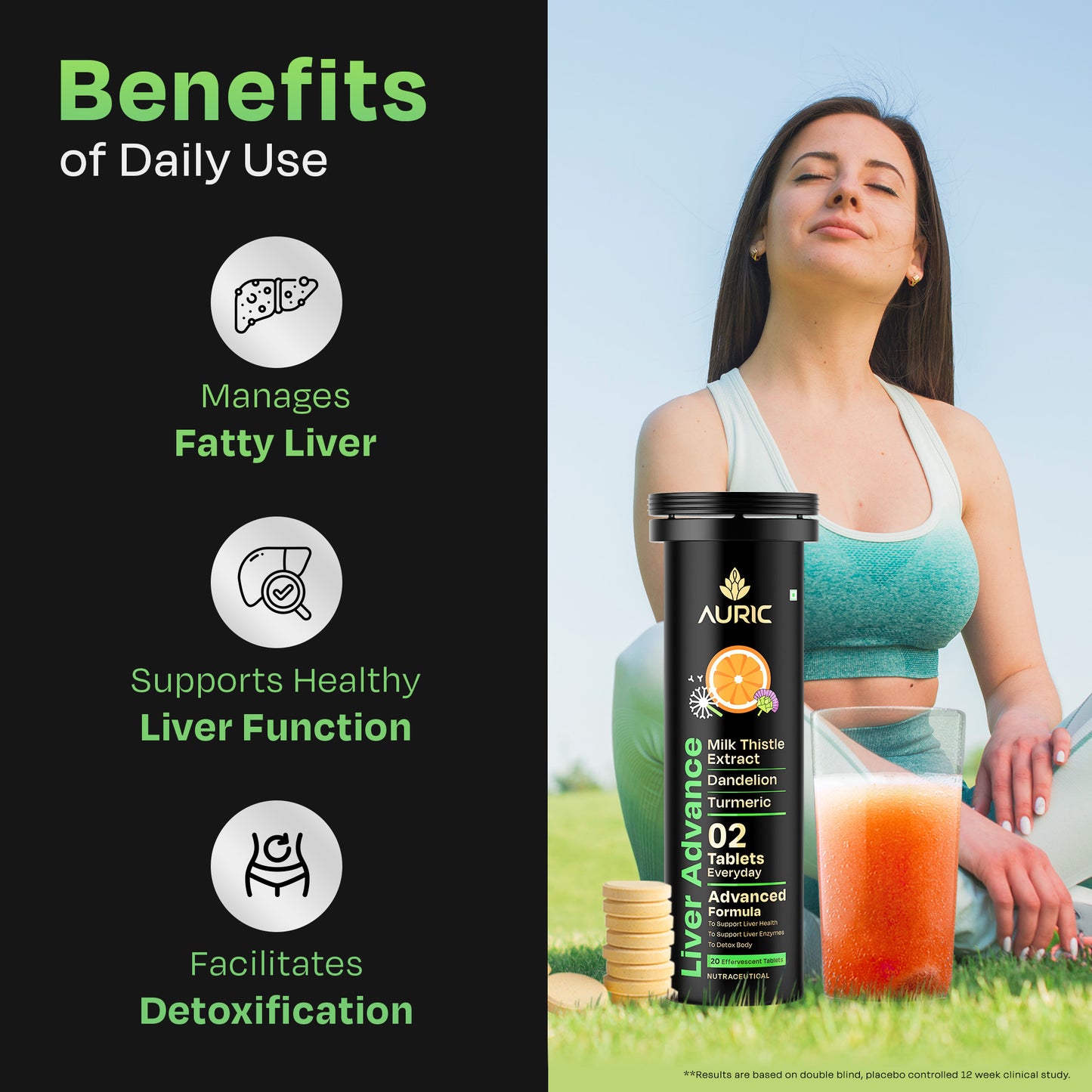 Auric Liver Advance with Ayurveda Liver formulation for Liver Cleansing