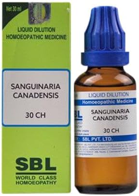 Sbl Sanguinaria Canadensis Dilution 30 Ch