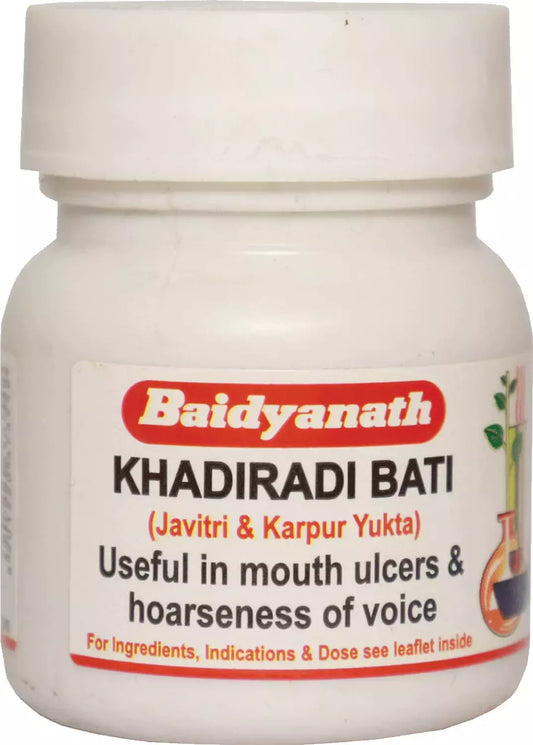 Baidyanath Nagpur Khadiradi Bati (Javitri & Karpur Yukta)