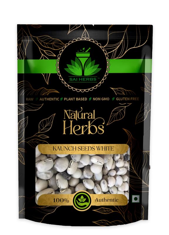 Sai Herbs Kaunch Seeds White Pure & Natural