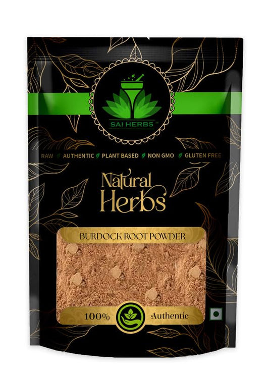 Sai Herbs Burdock Root Powder - Rich In Antioxidants - Good For Skin - Pure & Natural