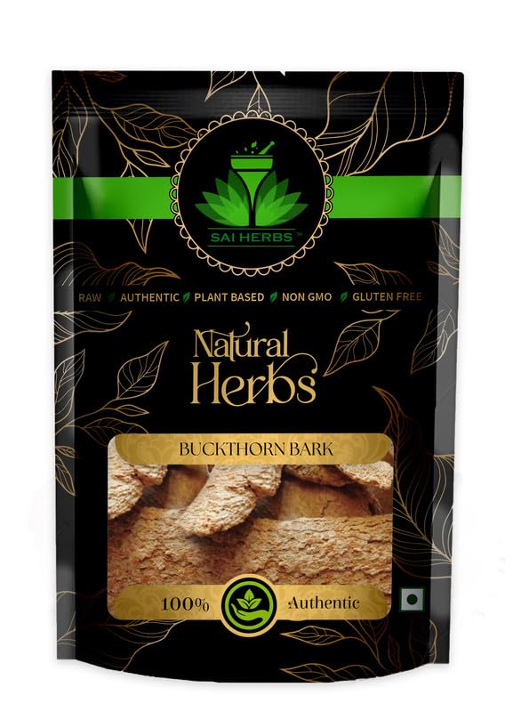 Sai Herbs Buckthorn Bark - Rhamnus Frangula - Pure & Natural