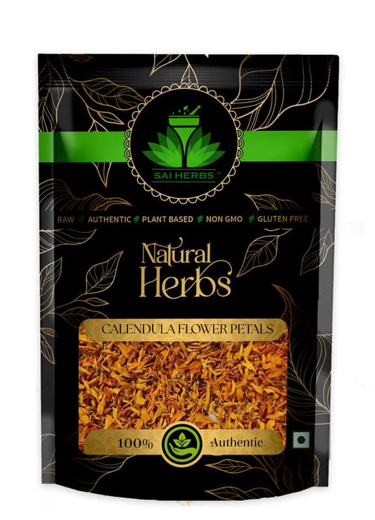 Sai Herbs Calendula Flower Petals - For Glowing Skin & Weight Loss - Pure & Natural