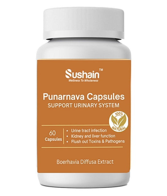 Sushain Punarnava Extract Capsules For Uti Kidney And Liver Care
