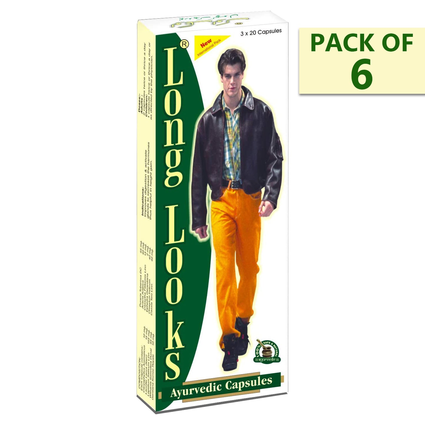 Dharmani's International Long Looks Ayurvedic Growth Capsules For Boys & Girls