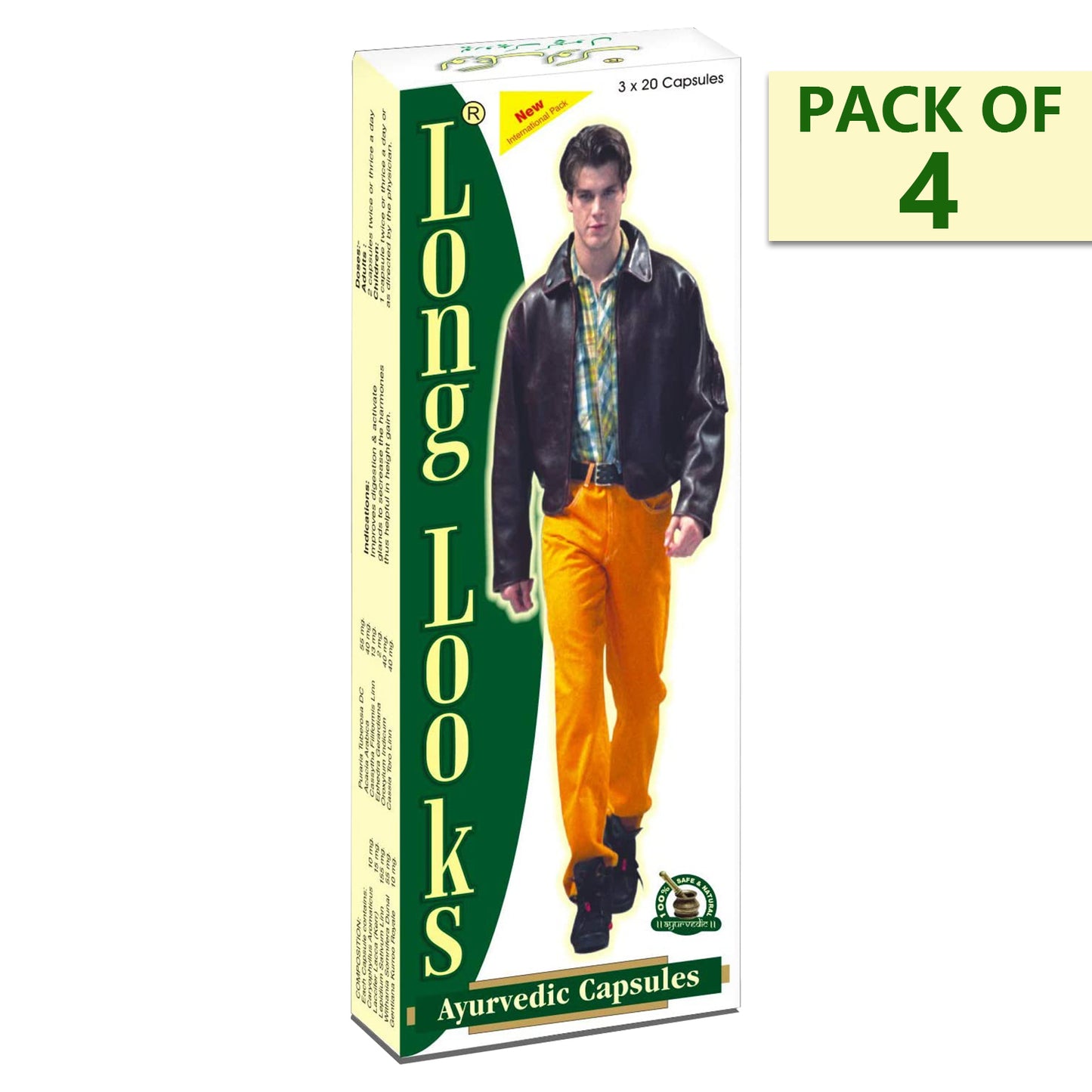 Dharmani's International Long Looks Ayurvedic Growth Capsules For Boys & Girls