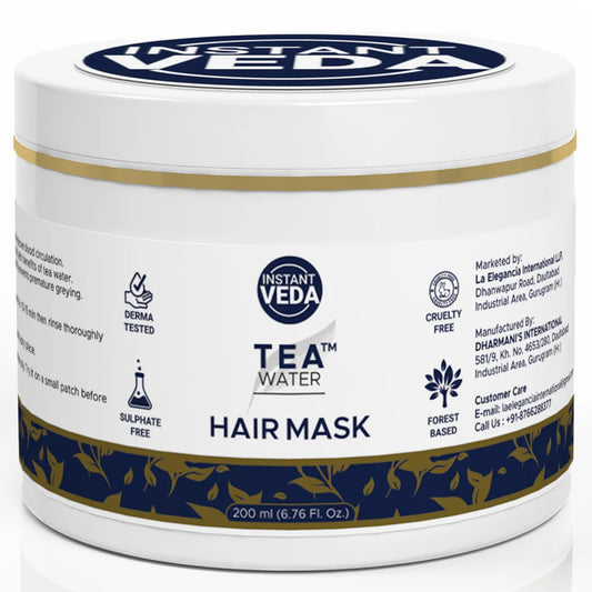 Instant Veda Tea Water Tea Tree Hair Mask For Dry And Frizzy Hair | Hair Mask For Deep Conditioning And Damage Repair | For Men & Women