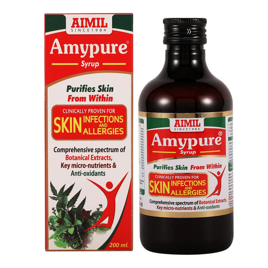 Aimil Amypure Syrup Purifies Skin Infection & Allergies