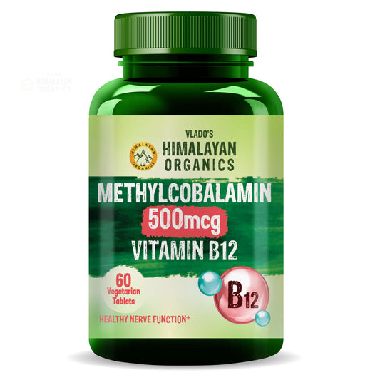 Himalayan Organics Methylcobalamin 500Mcg Vitamin B 12 Tablets
