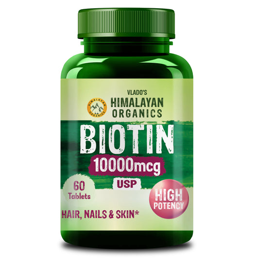 Himalayan Organics Biotin 10000Mcg Tablet