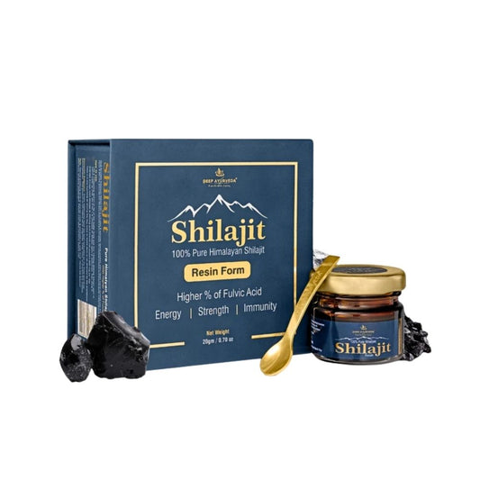 Deep Ayurveda Pure Himalayan Shilajit Resin With Spoon For Men And Women