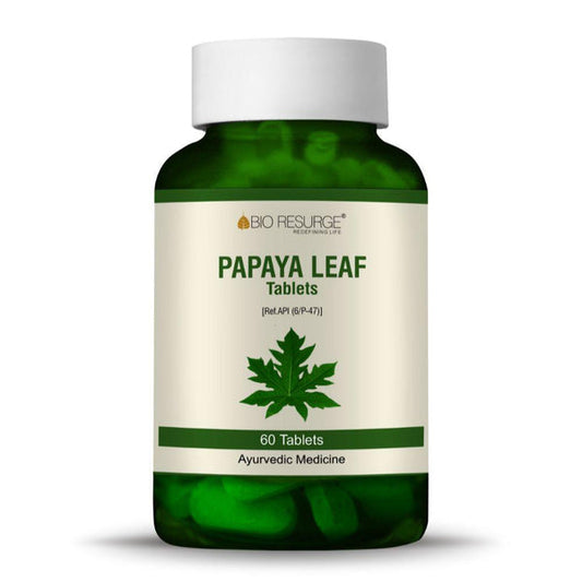 Bio Resurge Papaya Leaf Tablets For Increasing Blood Platelets Count| Anti-inflammatory & Antioxidant Properties