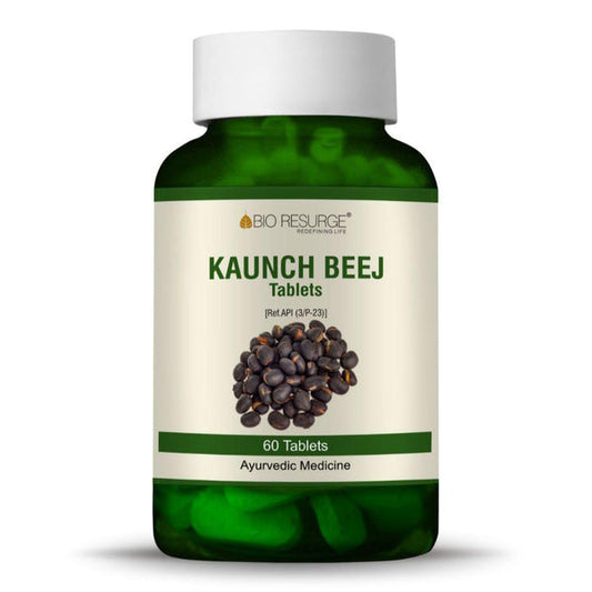 Bio Resurge Kaunch Beej Tablets | Konch Beej Tablet Made Only With Kaunch Beej | Kala Koch Ke Beej