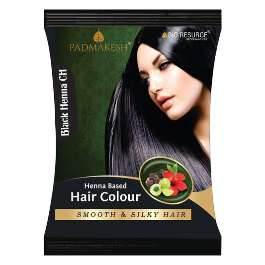 Bio Resurge Padmakesh Black Henna Hair Dye for All Types of Hairs