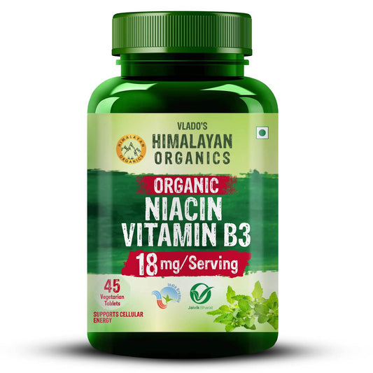 Himalayan Organics Organic Niacin Vitamin B3 Tablets
