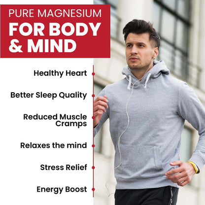 Himalayan Organics Plant Based Magnesium Supplement 1360mg Tablets