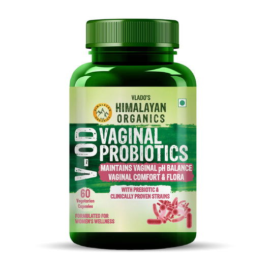 Himalayan Organics Vaginal Probiotics for Women pH Balance with Prebiotics & Lactobacillus Probiotic Blend - Vaginal Health Supplement