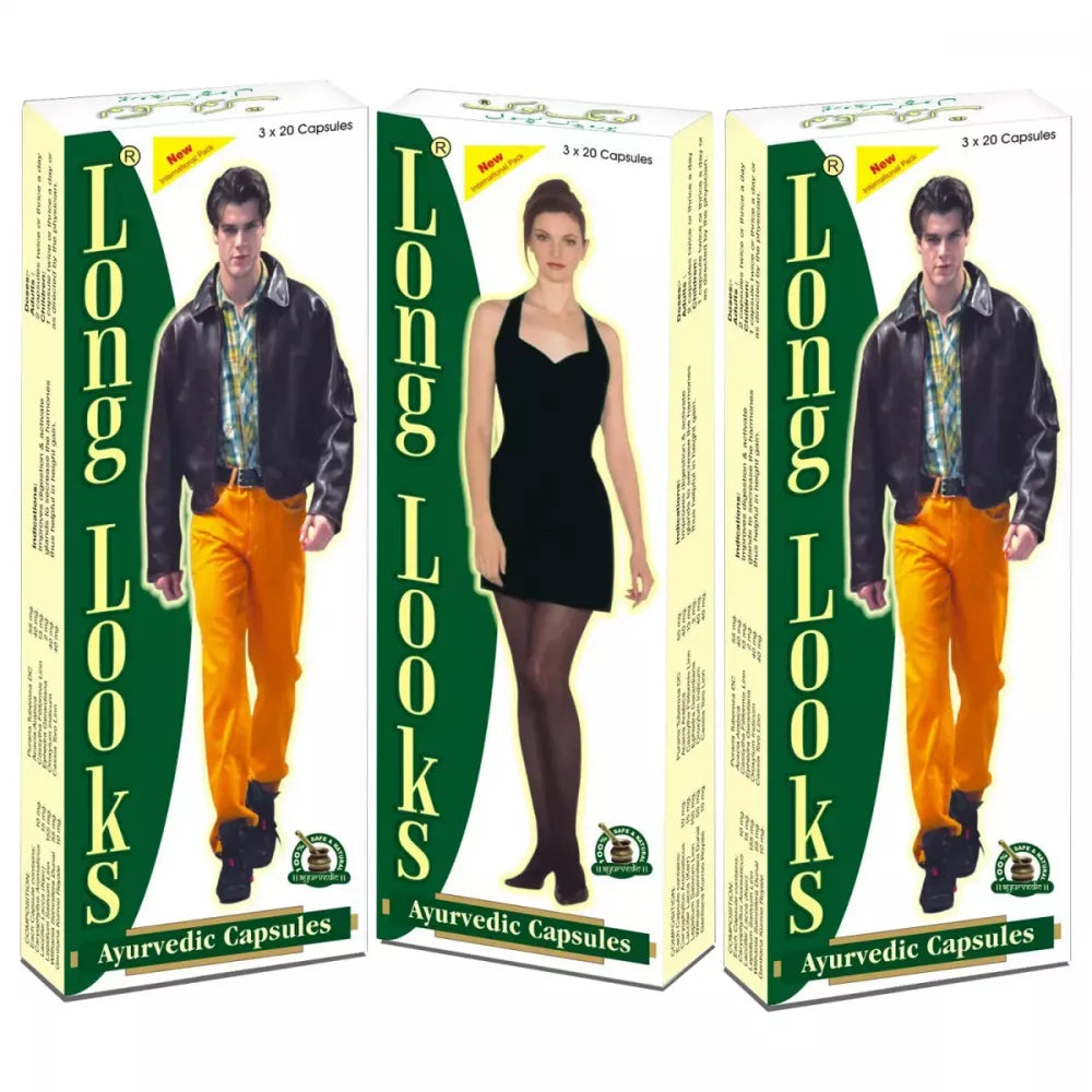 Dharmani's International Long Looks Ayurvedic Growth Capsules For Boys & Girls