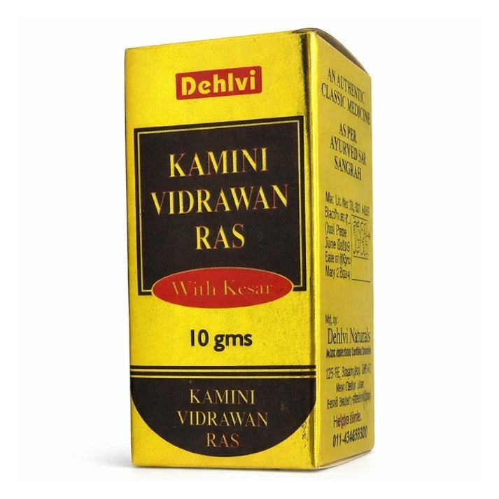 Dehlvi Naturals Kamini Vidrawan Ras With Kesar