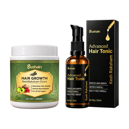 Sushain Kesh Raskham Hair Care Combo (30 Ml Oil + 100 GM Churn)