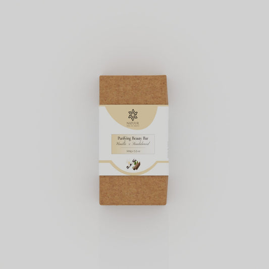 Natuur Vanilla & Sandalwood Purifying Beauty Bar