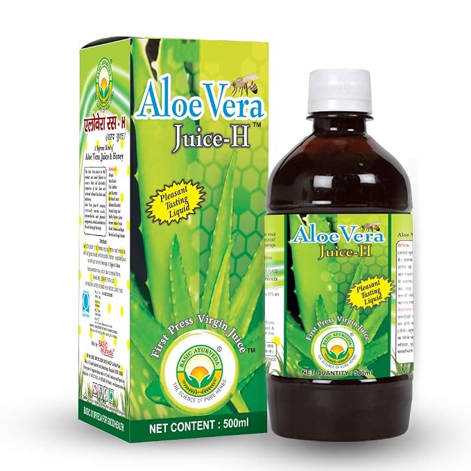 Basic Ayurveda Aloe Vera Juice With Honey Pure And Natural Organic Herbal Juice