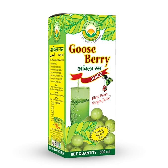 Basic Ayurveda Goose Berry Juice Amla Ras Organic Natural Herbal Juice