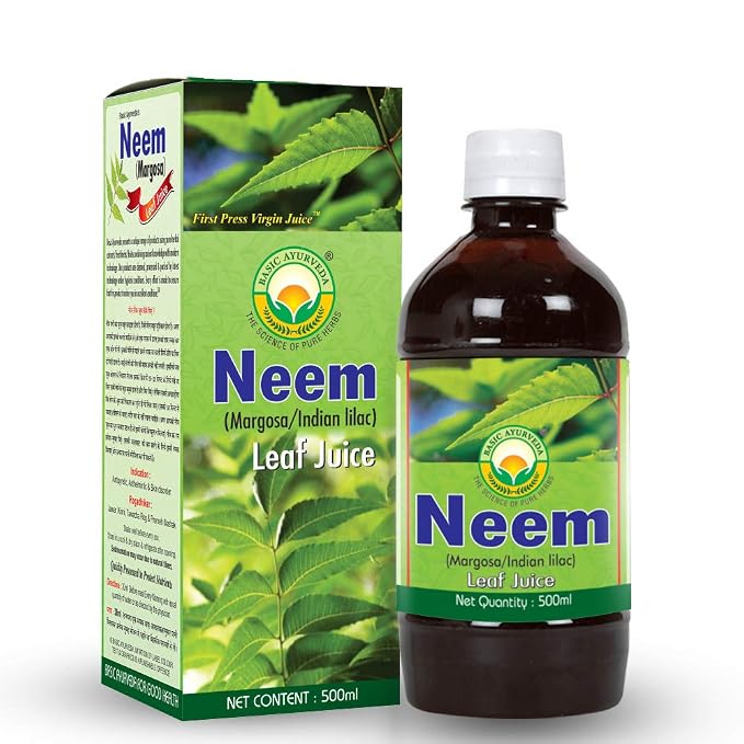 Basic Ayurveda Neem Leaf Margosa Juice Organic Natural Herbal Juice